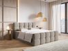Selsey 'Cloudy' Boxbett mit Bettkästen, Matratze, Topper, Bouclé-Bezug, graubeige, 160x200 cm Bild 3