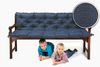 sunnypillow Bankauflage Bankauflage Stuhlkissen viele Farben und Größen zur Auswahl, 200 cm x 40 cm x 40 cm blau Bild 2