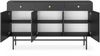AX LIVING Kommode modern Dinley 155 cm Schwarz Matt mit Türen & Schubladen Bild 3