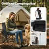 Sunula 2er Set Campingstuhl Faltbar Angelstuhl Klappsessel mit Tragetasche für Garten, mit Tragetasche, Klappstuhl bis max. 100 kg, Anthrazit Bild 5