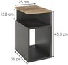 Nachttisch Elios Anthrazit/Goldkraft Eiche 2er Set Vicco Bild 2