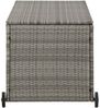 vidaXL Garten-Auflagenbox Hellgrau 120x65x61 cm Poly Rattan 310090 Bild 4