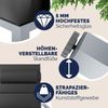 CASARIA® Gartenmöbel Set Gartentisch 6 Stühle Silber Bild 5