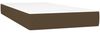 vidaXL Boxspringbett mit Matratze Dunkelbraun 90x190 cm Stoff 3132196 Bild 5