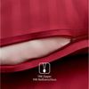 Brielle Bettwäsche Casabel Bettwäsche-Set aus Mako-Satin - Streifig - Bordeaux, 2 teilig, Mit Reißverschluss, 100% Baumwolle Bild 2