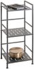 Regal >59825< 3 Böden, in anthrazit, Stahlrohr, Metall - 33x74x28cm (BxHxT) Bild 5