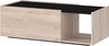 Couchtisch >CANTORIA< 2 Klappen, Castello-Eiche-Dekor / Schwarz - 112x37x53cm (BxHxT) Bild 4