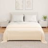 vidaXL Überwurfdecke Creme 280 x 210 cm Fleece 42017126 Bild 3