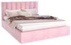FDM Polsterbett Bettgestell Bettrahmen 120x200, 140x200, 160x200, 180x200cm (MADE IN EU - mit hochwertigem Velours Bezug Trinity, Bettrahmen, Bett, Optional mit Matratze bestellbar, mit großen gepolsterten Kopfteil, mit Bettkasten zum aufklappen), Meta... Bild 4