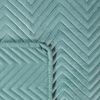 Tagesdecke Velours Samtdecke Gesteppt Steppdecke Klassische Decke SOFIA minze 220x200 cm minze Bild 3