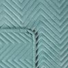 Tagesdecke Velours Samtdecke Gesteppt Steppdecke Klassische Decke SOFIA minze 220x200 cm minze Bild 4