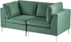 Modulsofa 2-Sitzer EVJA Samtstoff Grün Bild 4