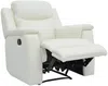 Vente-unique - EVASION Sessel Leder Weiß - B 96 cm x H 100 cm x L 95 cm Bild 4