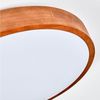 hofstein Deckenleuchte Deckenlampe aus Metall/Holz/Kunststoff in Natur/Braun/Weiß, ohne Leuchtmittel, moderne Deckenleuchte (38,5 cm), CCT einstellbar, mit Fernbedienung Bild 2
