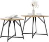 vidaXL Beistelltisch-Set 2 pcs Artisan Eiche und Schwarz 869731 Bild 3