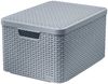 Curver Aufbewahrungskorb, Aufbewahrungsbox mit Deckel 44,5 x 33 x 24,8 cm Bild 2