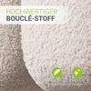 Juskys Polsterbett Catania - Bubble Design, gepolstertes Kopfteil, stabile Konstruktion - 180 x 200 cm - Beige Bild 4