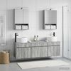 vidaXL Badezimmerschrank-Set 5 pcs Grau Sonoma 50 x 14,5 x 70 cm 3406644 Bild 4