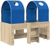 vidaXL Bett mit Tunnel 3 Stk. Sonoma und Blau Holzwerkstoff 3423493 Bild 3