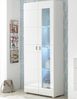 Vitrine Erik / Enrique, Holzwerkstoff, Weiß, 79 x 194 x 42 cm Bild 2
