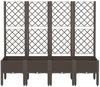 vidaXL Pflanzkübel mit Rankgitter Braun 160x40x142 cm PP 367935 Bild 3