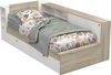 Vente-unique - Kombi-Bett mit Stauraum - 90 x 190/200 cm - Weiß & Holzfarben - LIARA Bild 3
