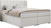 Boxspringbett mit 2 Bettkästen, Matratze und Topper, Polsterbett - ALLY - 200x200cm - Weiß Kunstleder - H3 Bild 3