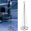 HI Weihnachtsbeleuchtung Weihnachtsbaum-Alternative 106 LEDs 180 cm 438355 Bild 2