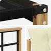 vidaXL Outdoor-Sofagarnitur mit Kissen 3 pcs Weiß und Creme 3388376 Bild 5