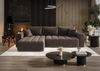 Ecksofa Schlafsofa CAMILA Stoff Monolith Schokobraun Ottomane Links Bild 5