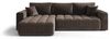 Ecksofa Schlafsofa CAMILA Stoff Monolith Schokobraun Ottomane Links Bild 4