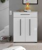 Schuhschrank Design-D in weiß Hochglanz 80 x 103 cm Bild 5