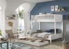 Etagenbett Karyl 208x158x175 Familienbett Massivholz Weiß Bild 3