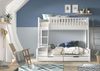 Etagenbett Karyl 208x158x175 Familienbett Massivholz Weiß Bild 2