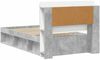 vidaXL Bettgestell mit Stauraum Betongrau 100 x 200 cm Holzwerkstoff 3433448 Bild 5