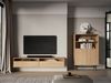 Selsey 'Heggers' - TV-Hängeboard 2-türig mit Fächern, Mavelie Eiche, 180 cm Bild 2