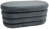 riess-ambiente Sitzbank VOGUE 85cm grau - Samt, mit Stauraum, montiert, gepolstert, variabel (Einzelartikel, 1-St), stilvolle Polsterbank - ideal für glamouröse Schlafzimmer & Ankleiden Bild 2