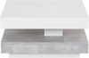 Hela 'Andy' Couchtisch, weiß Betonoptik, 360° drehbar, 70x70 cm Bild 4