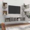 6-tlg. TV-Schrank-Set Betongrau Holzwerkstoff [3114257] Bild 3