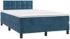 vidaXL Boxspringbett mit Matratze Dunkelblau 120x200 cm Samt 3141537 Bild 3