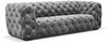 Sofa Designersofa NATALIE 2-Sitzer in Stoff Riviera Steel Bild 2