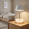 LED Tischleuchte, Touchdimmer, Akku, weiß, H 22,5 cm Bild 2