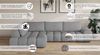 OTTO home Ecksofa AZITA L-Form, XL 296 cm - Designsofa in Bubble-Optik, lose Rückenkissen, traumhafte Steppung Bild 3