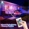 Clanmacy LED Flutlichtstrahler 1-4X RGB LED Fluter 10-50W Mehrfarbig Außen Strahler mit Fernbedienung, Außenstrahler Bild 3