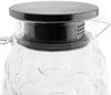 Kia Caraffa Elegante Glaskaraffe mit Edelstahldeckel & Bubble-Design, 1800 ml Bild 3