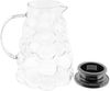 Kia Caraffa Elegante Glaskaraffe mit Edelstahldeckel & Bubble-Design, 1800 ml Bild 2