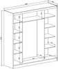 Vente-unique - OCHIRA Wardrobe and walk-in wardrobe Holz, Platte Weiß - B 58,5 cm x H 215,6 cm x L 200,2 cm Bild 5