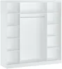 Vente-unique - OCHIRA Wardrobe and walk-in wardrobe Holz, Platte Weiß - B 58,5 cm x H 215,6 cm x L 200,2 cm Bild 3