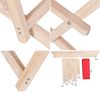 Strandstuhl mit Armlehne, Holz beige, 56 x 125 x 147 Bild 5