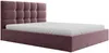 Vente-unique - ELIAVA Bett Stoff Rot - B 213 cm x H 106 cm x L 170 cm Bild 2